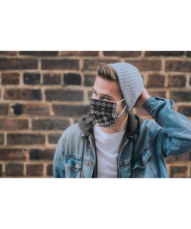 BAF Community Masks for Teenagers - 2 Pack Unisex Washable Cotton Face Masks - Stylish Gray with Nose Protection - Buy Online on GoSupps.com
