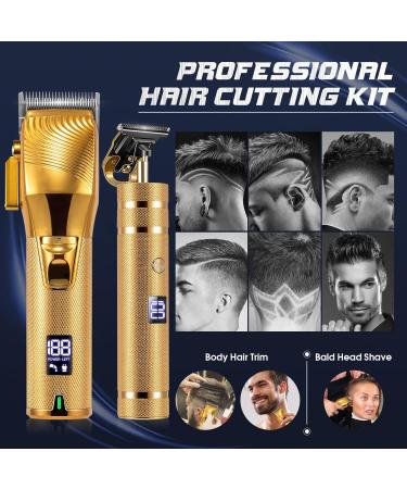 Professional Cordless Hair Clippers Set for Men - Rechargeable T Outliner Trimmer for Zero Gapped Haircuts - Beard and Hair Grooming Kit - Perfect Gifts (#1) - Buy Online on GoSupps.com