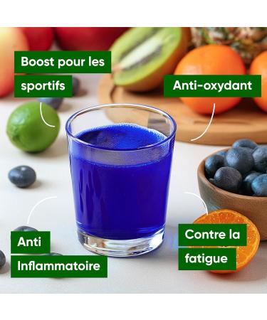 Nutrialife Blue Spirulina Ultra Concentrated in Phycocyanin 5000 mg/l Coupled with Inulin - Boost Immunity and Performance - Certified Antioxidant Organic French Culture - 30 Day Cure 250 ml - Buy Online on GoSupps.com