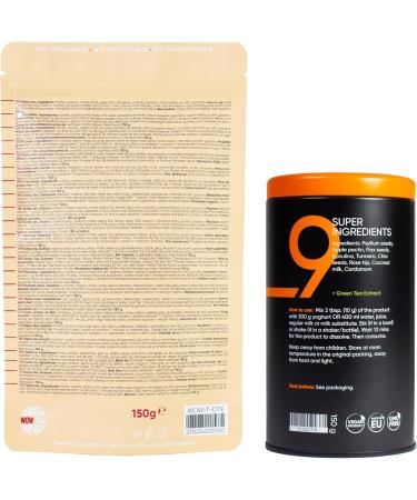 ATOP LLC WOW TEA Dual Tea & Meal Replacement Superfood Combo Weight Loss and Detox Tea 9 Superfoods Organic herbal tea with loose leaves 300g Made in EU - Buy Online on GoSupps.com