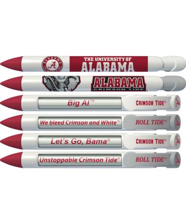 Greeting Pen College Pens- Alabama Crimson Tide Braggin' Rights Rotating Message 6 Pen Set 20502
