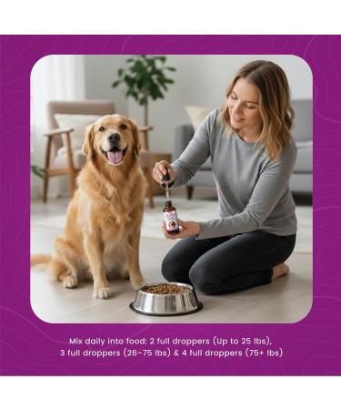 Premium Liquid Collagen for Dogs (120ml) Daily Collagen Dogs Supplement Drops with Types I II & III & Hyaluronic Acid - Dog Supplement for Joints and Digestive Health - All Breeds & Sizes - USA Made - Buy Online on GoSupps.com