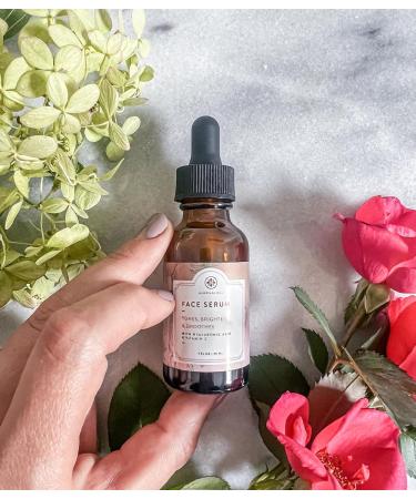 All-Natural Face Serum with Hyaluronic Acid & Vitamins A C E - Youth Restoring & Brightening for All Skin Types - 1 oz - Buy Online on GoSupps.com