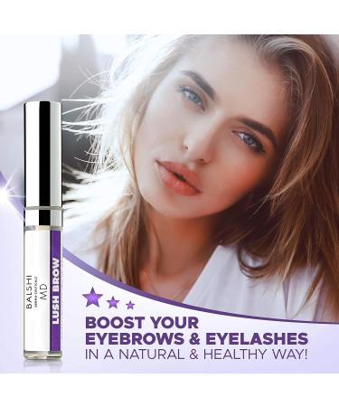 Lush Brow Eyebrow & Eyelash Growth Serum with Peptides - Dermatologist Developed | 5ml - Buy Online on GoSupps.com