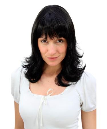 WIG ME UP - 3017-2 Wig black shoulder length wavy hair tips