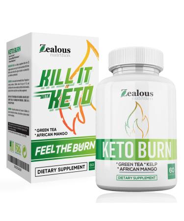 Pure Keto Diet Capsules + Apple Cider Vinegar - Max ACHV Advanced Weight Loss Formula W/Green Tea, Ketones, Kelp - Blend to Burn Fat, Support Ketosis, Boost Energy and Enhance Focus, 60 Cap