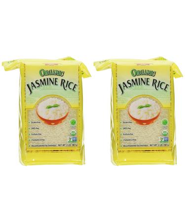 Golden Star Organic Jasmine Rice 2 lb (Pack of 2) - Gluten Free & GMO Free - Buy Online on GoSupps.com