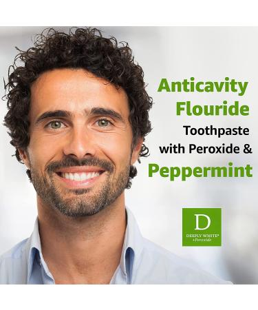Rembrandt Deeply White + Peroxide Whitening Toothpaste | Peppermint Flavor | 3.5oz (Pack of 2) - Buy Online on GoSupps.com