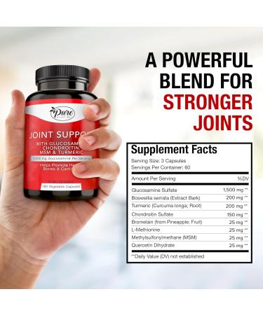 Pure By Nature Bundle of One Daily Multivitamin for Men 60 Capsules & Joint Support 180 Capsules Supplements Glucosamine Chondroitin Multi Vitamins & Minerals Supplement for Joint & Immune Support - Buy Online on GoSupps.com