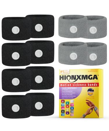 Motion Sickness Bands/Acupressure Nausea Wristband for Nausea Sea Sickness Wristbands for Natural Relief of Morning Sickness Dizziness Anxiety Motion Sickness(Car Sea Flying Travel Sickness) 6e 6 Pair