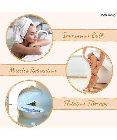 Nortembio Epsom Salt 6 kg - Vanilla & Cinnamon | Hydrated with Vitamin C & E | Body Care & Swimming Salt | E-Book Included - Buy Online on GoSupps.com