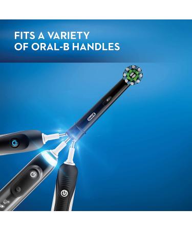 Oral-B CrossAction Black Electric Toothbrush Replacement Brush Heads - 2 Pack - Buy Online on GoSupps.com