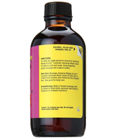 Jamaican Mango & Lime Black Castor Oil Lavender 4oz - Nourish Hair & Skin | Best International Shipping - Buy Online on GoSupps.com