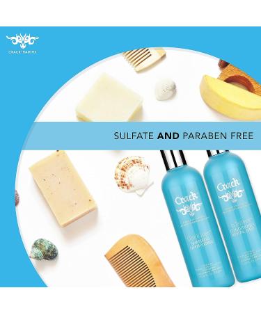 CRACK HAIR FIX Clean & Soaper Shampoo and In-Treatment Conditioner Set - 10 oz - Buy Online on GoSupps.com