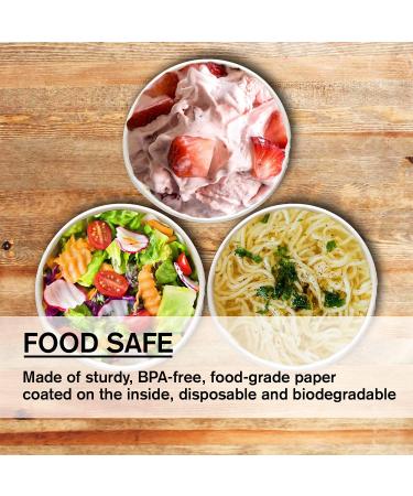 Smygoods 8oz Paper Soup Containers with Lids - 50 Count | Disposable Soup Bowls - Buy Online on GoSupps.com