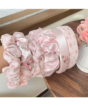 amangul Headband For Women Knotted Knot Headband Padded Headband Wide Headband Pleat Headband Rose Headband(Flower Glossy) - Buy Online on GoSupps.com