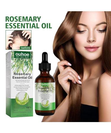 Rosemary Oil for Hair Growth - 60ml Essential Oil to Nourish Scalp & Stimulate Hair Growth - Buy Online on GoSupps.com