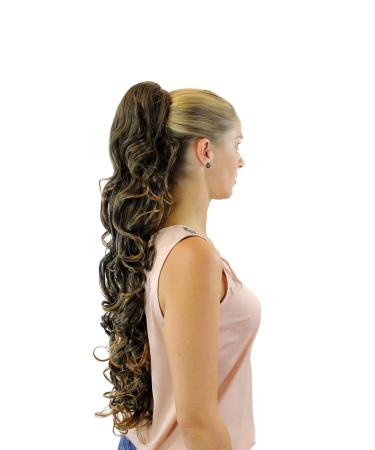 WIG ME UP XF-6099-2T27 | Long Curly Hairpiece Braid (75 cm) | Black-Blonde Butterfly Clip - Shop Internationally - Buy Online on GoSupps.com