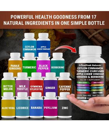Cortisol Supplements for Women and Men with Magnesium Ashwagandha Rhodiola Rosea L-Theanine & Ceylon Cinnamon Apple Cider Vinegar Turmeric Curcumin Panax Ginseng Berberine Vegan Capsules - Buy Online on GoSupps.com