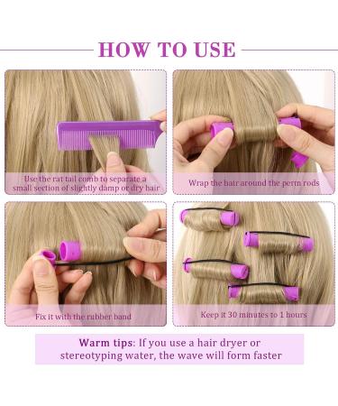 120 Pcs Perm Rods Set 6 Sizes Plastic Cold Wave Rods Heatless Perming Rods Curlers Rollers Hair Roller Rods Wave Rods for Long Short Straight Curly Natural Hair DIY Hairdressing Styling Tools - Buy Online on GoSupps.com