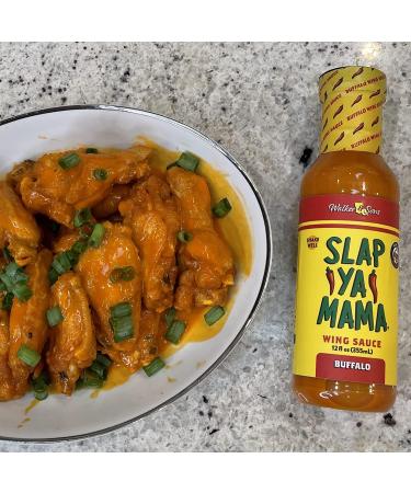 Slap Ya Mama Buffalo Wing Sauce 12 oz - Pack of 2 | Authentic Louisiana Style Wing Sauce - Buy Online on GoSupps.com