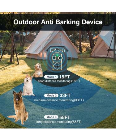 Antibell for Dogs - Ultrasound Anti-Barking Device with 3 Frequency Levels | Safe Training Collar for Small & Large Dogs | 50ft Range | Indoor & Outdoor Use - Buy Online on GoSupps.com