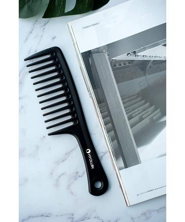 HYOUJIN Black Wide Tooth Detangling Comb - Best Styling for Curly Wet Long Hair - Buy Online on GoSupps.com