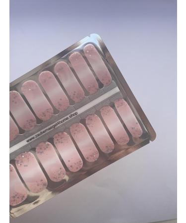 Zaubern gel4Home Nail Foils - 16 Babyboomer Pink Coarse Glitter Nail Wraps for Stunning Manicures - International Shipping Available - Buy Online on GoSupps.com