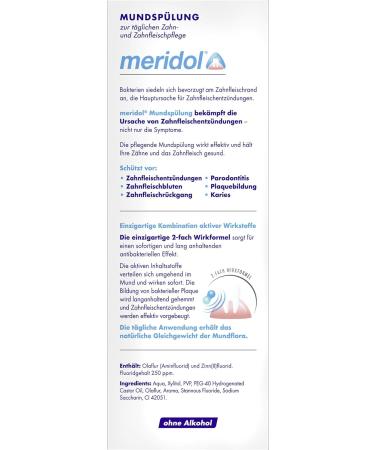 Meridol Mouthwash 400ml - Antibacterial Formula for Healthy Teeth & Gums Alcohol-Free (Pack of 4) - International Shipping - Buy Online on GoSupps.com