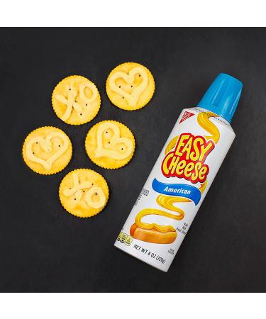 Easy Cheese American Cheese Snack - 12 Pack of 8 oz Cans - Buy Online on GoSupps.com