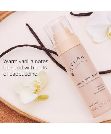 Skylar Vanilla Sky Hair & Body Mist | Hypoallergenic & Clean Fragrance | Vegan Cruelty Free and Safe For Sensitive Skin | 80 ML 2.7 Fl Oz - Buy Online on GoSupps.com
