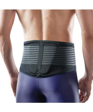 OPPO RW500 Back Support Belt with Lumbar Pad - Breathable Relief for Lower Back Pain Herniated Disc Sciatica Scoliosis and more! (Black L/XL) L/XL (39"-49")