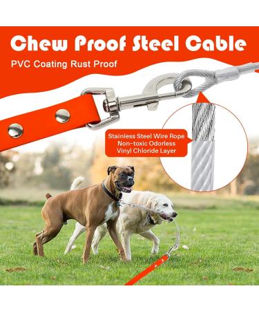 Waterproof Dog Drag Line - Chew Proof Tie-Out 15m | Durable Training Leash for All Dog Sizes - Buy Online on GoSupps.com