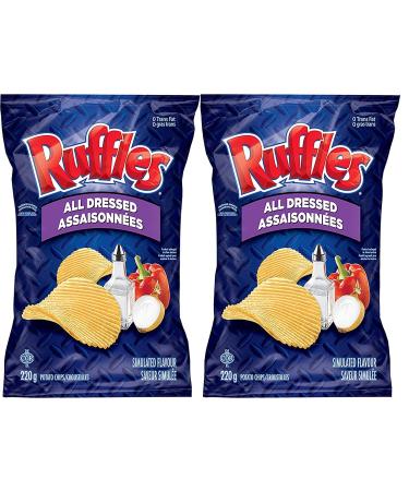 Ruffles All Dressed Potato Chips 220g (2-Pack)