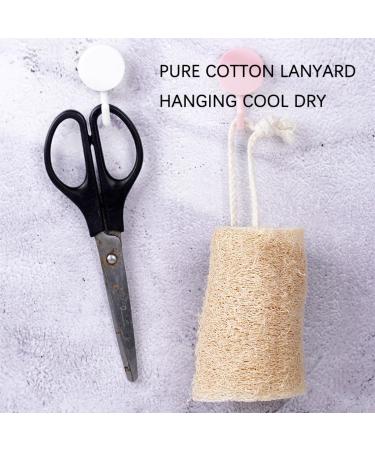 100% Natural Loofah Sponge - Exfoliating Bath Scrubber for Men & Women | White 10cm | Eco-Friendly Shower & Kitchen Cleaner - Buy Online on GoSupps.com