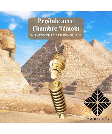 Buy Divination Clock Egyptian Radiesthesia ISIS - Gold Plated Brass 9 Spirals - Pendulum & Geobiology for Spiritual Insights - Buy Online on GoSupps.com