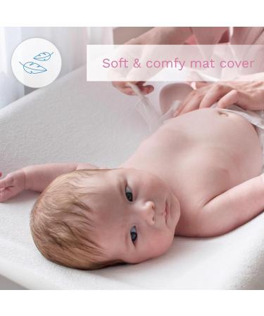 Baby Changing Mat Terry Cover for 80x50 cm Nappy Changer with Raised Edges (Yellow) - Buy Online on GoSupps.com