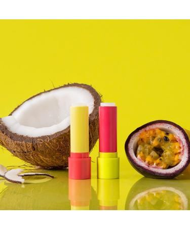 EOS Super Soft Sheer Lip Balm Coconut Milk & Pineapple Passion Fruit | 24-Hour Hydration | Moisture for Dry Lips | Gluten-Free | 4G | 2 Pieces - Buy Online on GoSupps.com