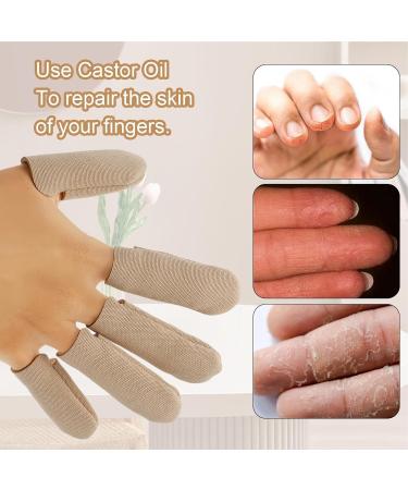 Castor Oil Pack Wrap Kit for Fingers - Reusable Cotton Hand Care for Cracked Hands & Relaxation - Buy Online on GoSupps.com