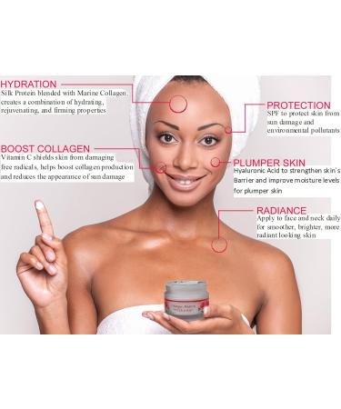 Sweet Willow Collagen Retinol Moisturiser With Vitamin C Hyaluronic Acid Marine Collagen Silk Powder For Maximum Hydration & Silky Smooth Skin - Stimulate Cell Regeneration and Collagen Production Restore Elasticity and Improve Radiance for a More Youthfu - Buy Online on GoSupps.com