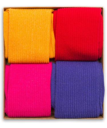 RAFRAY Colorful Sports Socks - Premium Cotton Sneaker Socks Gift Box (4 Pairs Size 36-40) - Perfect for International Shipping - Buy Online on GoSupps.com
