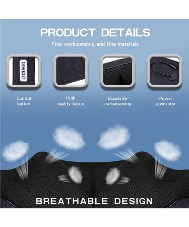 Mocuishle Shiatsu Neck and Back Massager with Heat - Neck and Back Pain Relief - Perfect Gift for Thank You, Birthday, Anniversary - Navy - Buy Online on GoSupps.com