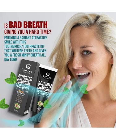 2 Pack Dental Expert Activated Charcoal Teeth Whitening Toothpaste - Natural Whitening Formula - Buy Online on GoSupps.com