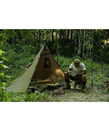 OneTigris TENTSFORMER Raincoat Bushcraft Poncho Tent - Waterproof Multiuse Rain Cover in Coyote Brown - Buy Online on GoSupps.com
