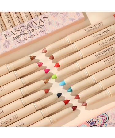 PICKX Cream Eyeshadow Stick Waterproof and color lasting eye shadow color-rich eyeshadow matte & pearlescent eyeshadow Fine-nib eyeshadow for detailed lines delicate and compact suitable for gift (08#) - Buy Online on GoSupps.com