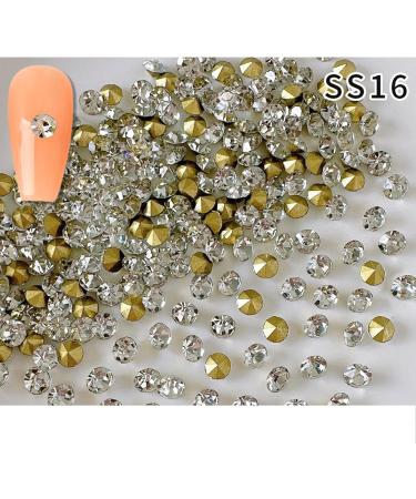 FEIlei Clear Nail Rhinestones 3D Nail Gems Nail Diamonds Pointed Back Nail Stones - Buy Online on GoSupps.com