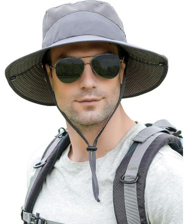 Koreshion Wide Brim Sun Hat with UPF 50+ Protection - Deep Gray - Buy Online on GoSupps.com