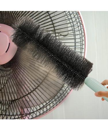 Floor Fan Cleaning Brush - Washable Cleaning Duster | Washable Cobweb Brush | Reusable Hand Crevice Brush | Dusters for Car Air Conditioner with Rope and Sponge Brush Green - Buy Online on GoSupps.com