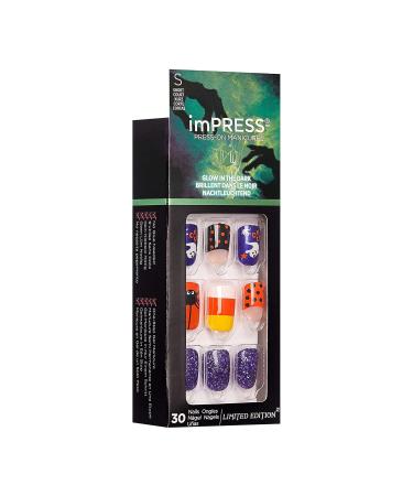 Kiss imPRESS Halloween Press-On Manicure - Short Square Fake Nails 30 Pack - Perfect for Spooky Season - Buy Online on GoSupps.com
