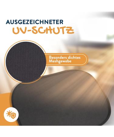 Buy Pawny Sun Protection Auto Baby - UV Protection for Kids (2 Set) with 8 Suction Cups | Universal Size Black | International Shipping Available - Buy Online on GoSupps.com